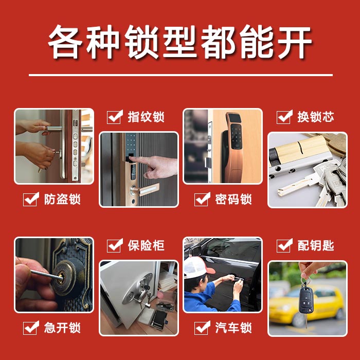 開各種鎖型